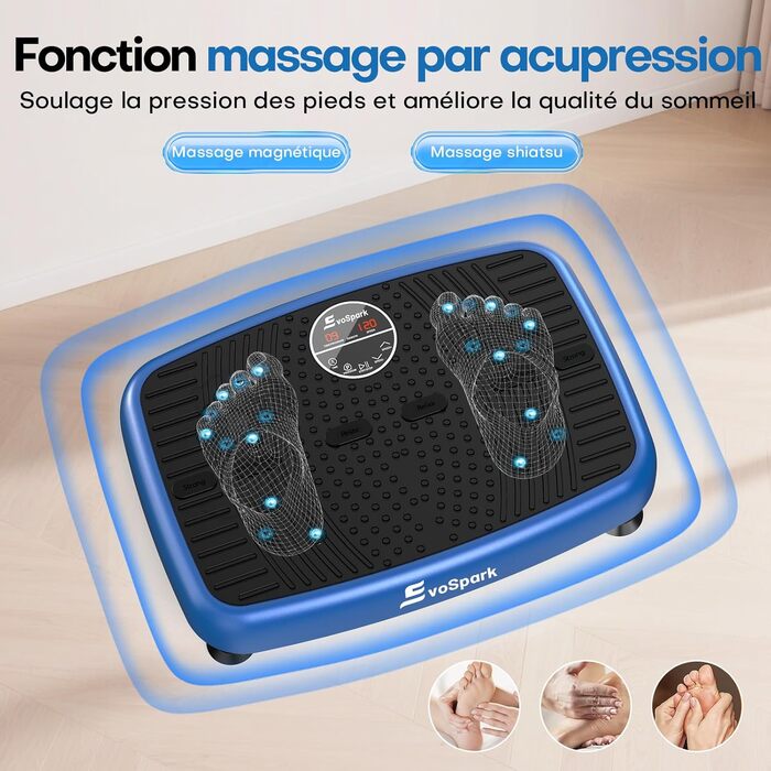 Вібраційна платформа EvoSpark: Тест-переможець 2025, з подвійним мотором для схуднення та тренувань всього тіла. Масажер, платформа для вібраційного тренування до 204 кг, покращена версія для дому. Зелений колір.