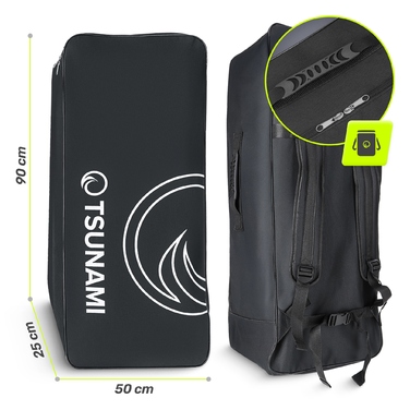 Надувна SUP-дошка Tsunami багатоколірна, 350 см, однокамерна, з веслом