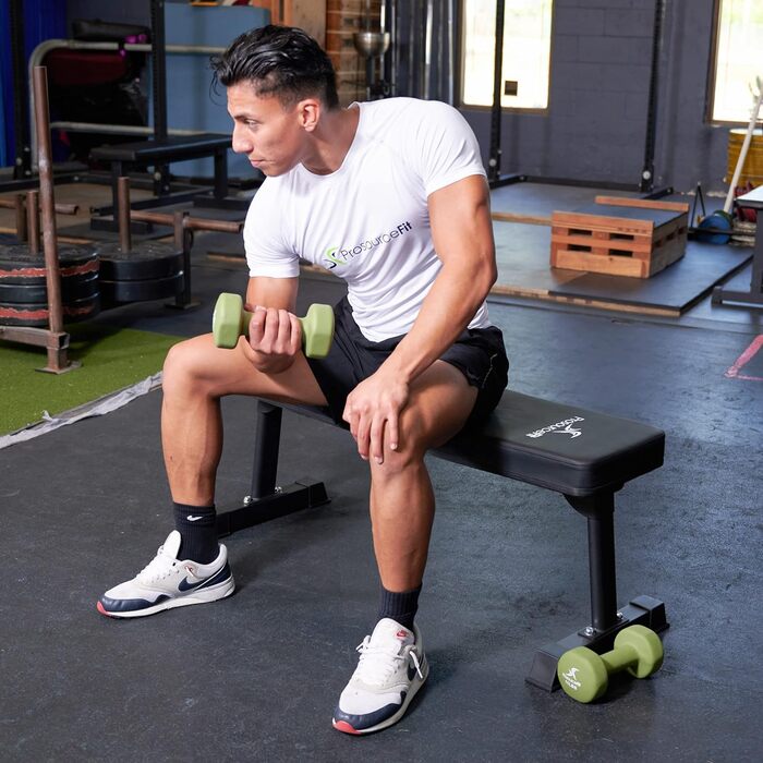 Складана та регульована універсальна лава ProsourceFit для тренувань з вагою, фітнесу та силових вправ вдома і в спортзалі