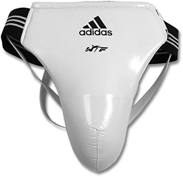 Чоловічий захисний пах Adidas WTF для бойових мистецтв, білий, розмір M
