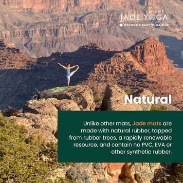 Йога-мат Jade Travel 68 дюймів, синій нічний, портативний, натуральний каучук
