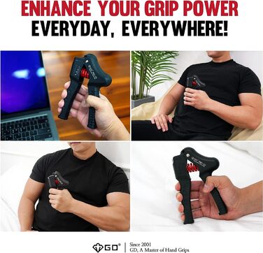 Регульований тренажер для рук GD GRIP Pro-70, 25-70 кг
