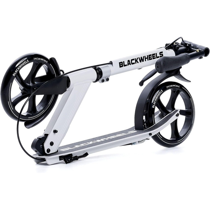 Самокат Blackwheels Orio Cityroller 200мм, складаний, білий - алюмінієвий, з регулюванням висоти, ABEC 7, для підлітків та дорослих