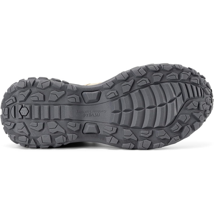 Черевики для трекінгу чоловічі FitVille, широкі, підошва не слизька, зручні, дихаючі, для походів у гори, легкі, кросівки 43 EU, теплі, бежево-пісочні