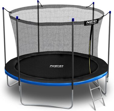 Трамплін Neo-Sport Outdoor для дітей з захисним сіткою та сходами, 312 см (10 футів)