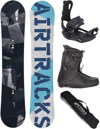 Сноуборд комплект Airtracks Jungle Hybrid Rocker Wide 150 см + кріплення Master FASTEC + черевики Master QL 47 + сумка
