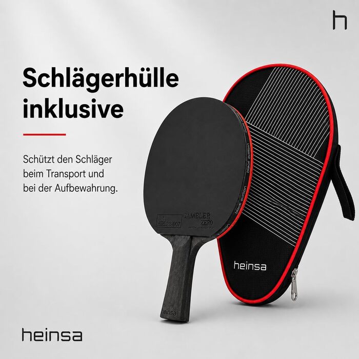 Ракетка для настільного тенісу Carbon Profi Black Edition ITTF (Горіх) з м'ячами та чохлом