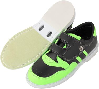 Легкі та дихаючі боулінг-башмаки для чоловіків та жінок з кріпленням Magic Sticker, зносостійка амортизація, колір зелений (42 EU, A)