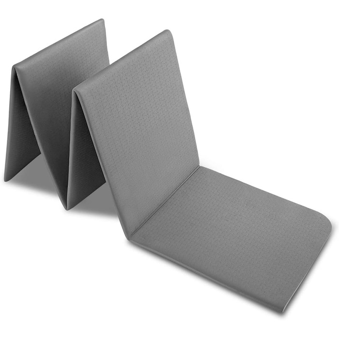Складаний йога-мат MAXYOGA з екологічного TPE, 183×61×0,6 см, нековзний, чорний