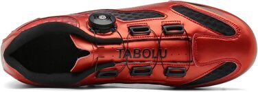 Чоловічі велотуфлі для MTB та шосейної їзди, без фіксатора, червоні (47 EU)