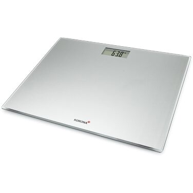 Цифрова скляна вага Korona Martha XXL, 40 см, 200 кг, срібляста