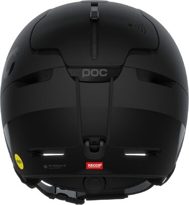 Гірськолижний шолом POC Obex BC MIPS з NFC-чіпом та RECCO, Uranium Black Matt, розмір XL-XXL (59-62 см)