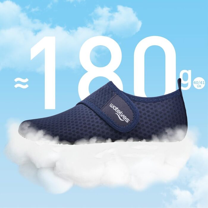 Шкарпетки для плавання WateLves: чоловічі та жіночі, для басейну, пляжу та серфінгу. Швидко сохнуть, дихають, унісекс, 40/41 EU, синій