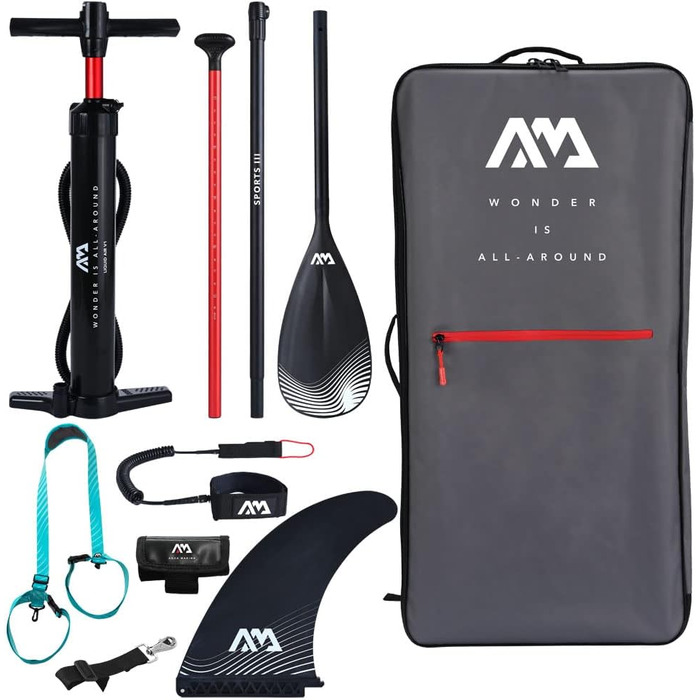 Надувна SUP-дошка Aqua Marina Dhyana 325 см, для фітнесу, бірюзова, комплект