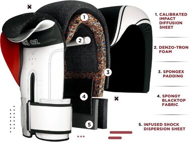 Дитячі боксерські рукавички RDX 6oz/4oz для тренувань, спарингу, кікбоксингу, MMA, чорного кольору