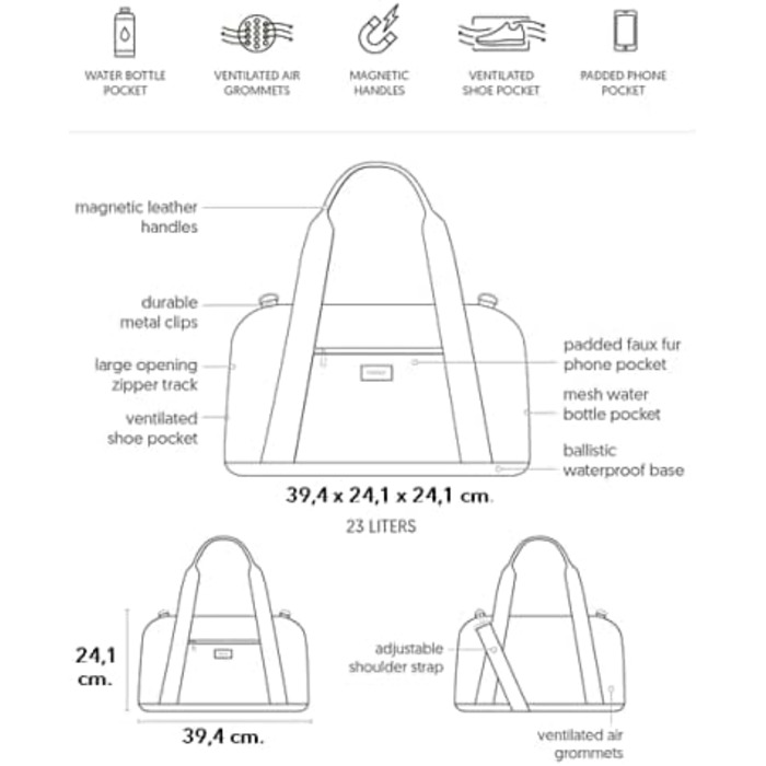 Спортивна сумка Vooray Burner 23 л з відділенням для взуття, рожевий Barbie Classic Blush, 39 см