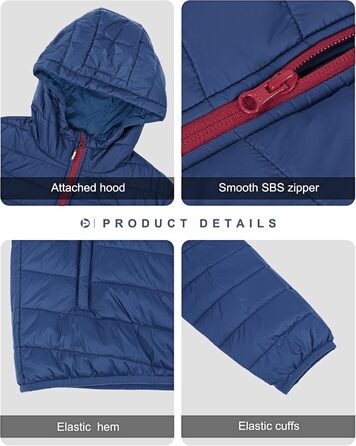 Чоловіча зимова куртка Outdoor Ventures степлена водонепроникна з капюшоном та кишенями, темно-синя (S)