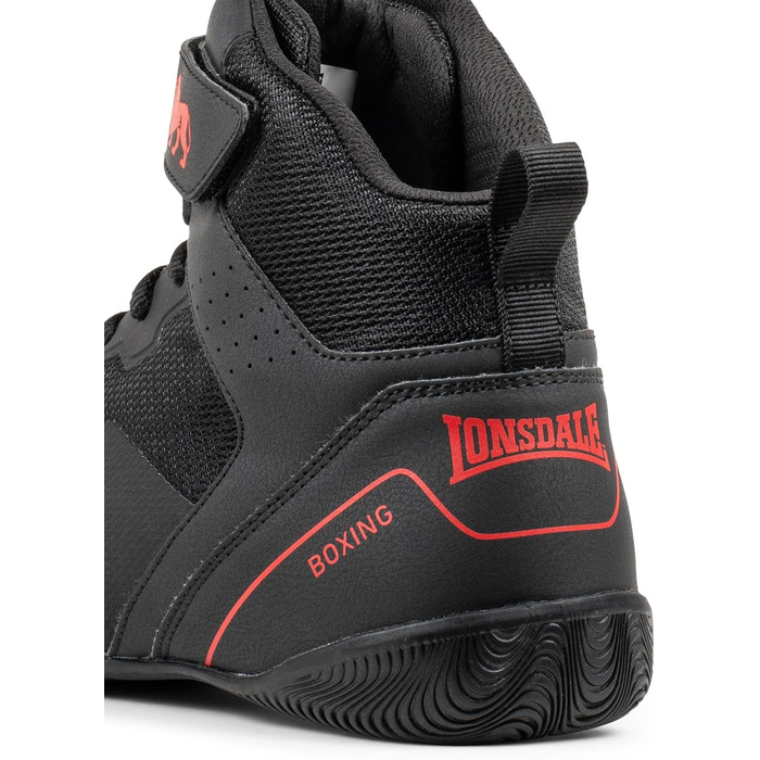 Боксерські боксерки Lonsdale Rufford біло-червоні (40 EU, чорний/червоний)