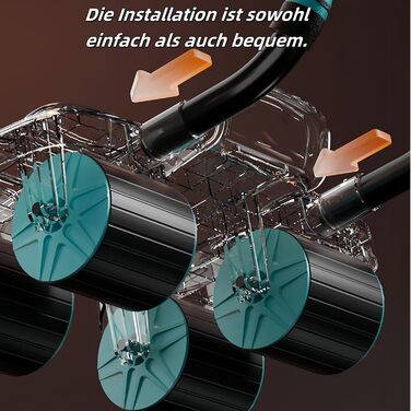 Ролер для пресу з 4 колесами та підтримкою ліктів, автоматичний відскок, тренажер для пресу, ролер для тренування м'язів живота для дому, синього кольору