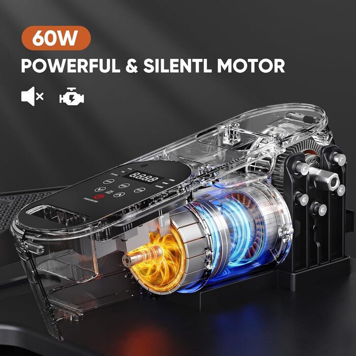 Електричний міні кросс-тренажер Dripex для дому з пультом, 12 швидкостей та 6 програмами (Orange)