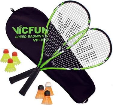 Набір для швидкісного бадмінтону VICFUN Speed Badminton 100, зелений, преміум-якість