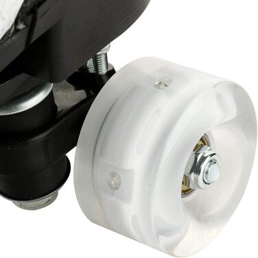 Роликові ковзани унісекс Double Raw з підсвічуванням, класичні високі черевики з PU шкіри, 4 колеса, для початківців, жіночі, чоловічі, дитячі, для залу та вулиці, чорний, розмір 39