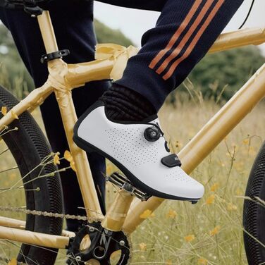 Чоловічі велотуфлі Milazzo для шосе, MTB та велотренажера – дихаючі, сумісні з SPD, SPD-SL, Look Delta, чорний, 45 EU