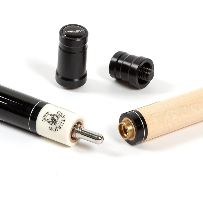 Більярдний кий Riley Centurion з лінолеєвим покриттям ручки, 147 см, захист наконечника 13 мм (RMP-3)