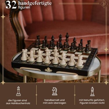 Дорожній шаховий набір Master Of Chess з липи, 29x29 см – якісна шахівниця з фігурами для дорослих і дітей