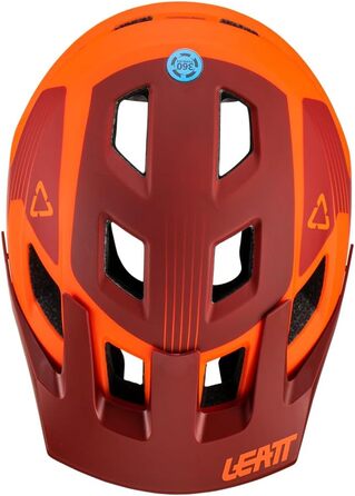 Дитячий велосипедний шолом Leatt MTB AllMtn 1.0 V23 Flame XS 50-54 см