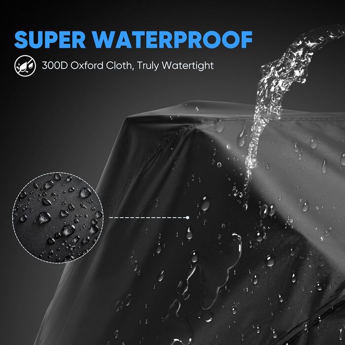 Чохол для велосипеда VARUN, водонепроникний, з анти-крадіжним отвором, чорний, розмір M