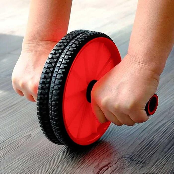 Обертове колесо для пресу OcioDual з ручкою, тренажер для дому, AB Wheel