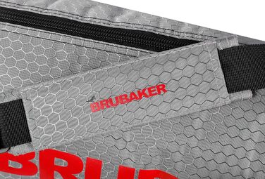 Чохол для лиж BRUBAKER Carver Tec Pro, сріблясто-червоний, 170 см, для 1 пари лиж і палиць, посилений, водонепроникний, з захистом