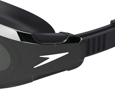 Окуляри для плавання Speedo Hydrosity 2.0 із дзеркальними лінзами, унісекс, чорний/димчастий/сріблястий, універсальний розмір