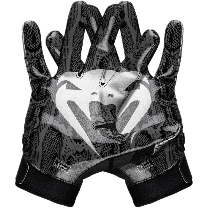 Рукавички футбольні Venum Elite Schwarz/Silver, розмір S (дорослі)