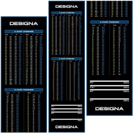 Дарт-мат для метання дротиків Designa Checkouts, міцний килим, нековзна основа, синій, вузький або широкий