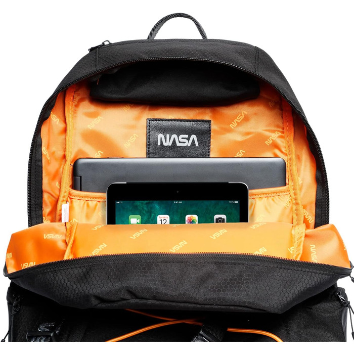 Рюкзак NASA Neon-Pro, чорний, міський стиль, універсальний