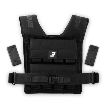 Утяжелитель Müller & Blum Premium 20 кг / 10 кг, регульований жилет для фітнесу з вантажами, чоловічий та жіночий, Cordura, для силових тренувань, чорний 20 кг