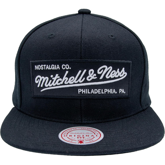 Кепка Mitchell & Ness 2 Tone Box Logo Snapback чорно-біла, універсальний розмір