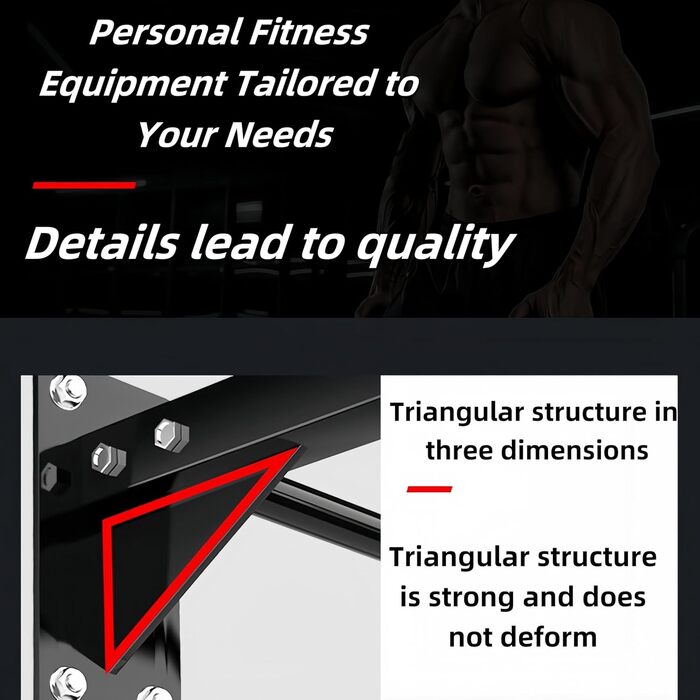 Турнік для підтягувань на стіну, для домашнього спортзалу, чорний (до 200 кг)