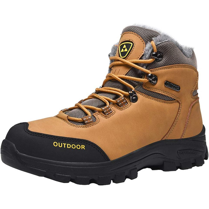 Чоловічі зимові черевики для трекінгу та хайкінгу, водонепроникні, з утеплювачем, неслизькі (42 EU, Хакі)