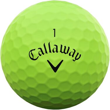 Гольф-м'яч Callaway Supersoft 2025, білий (зелений)