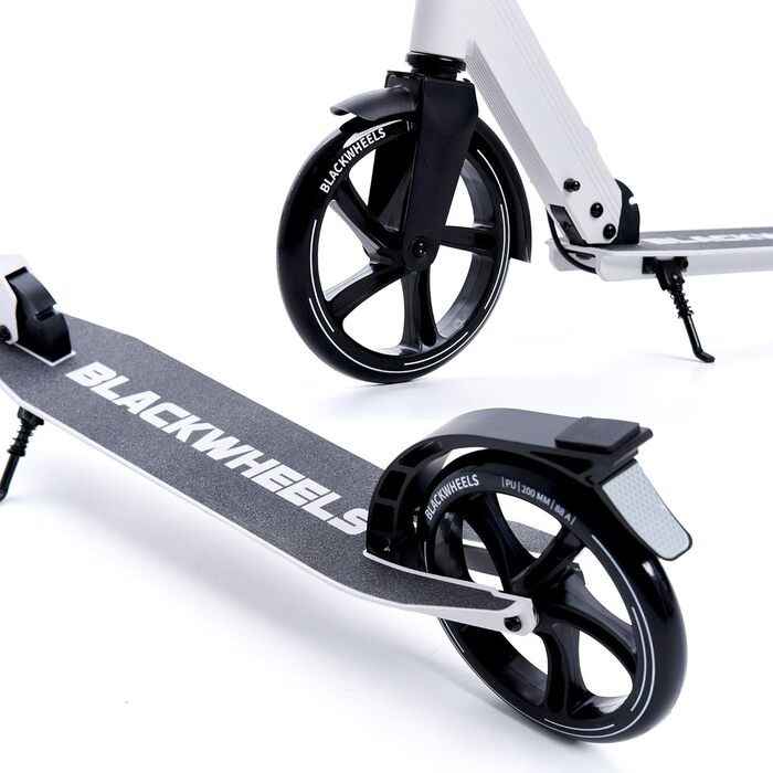 Самокат Blackwheels Orio Cityroller 200мм, складаний, білий - алюмінієвий, з регулюванням висоти, ABEC 7, для підлітків та дорослих