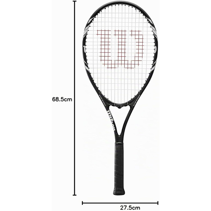 Тенісна ракетка для дорослих Wilson Federer Black/White Series