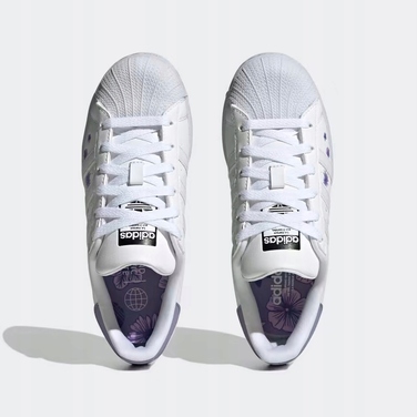 Кросівки Adidas зі штучної шкіри, білі, розмір 36