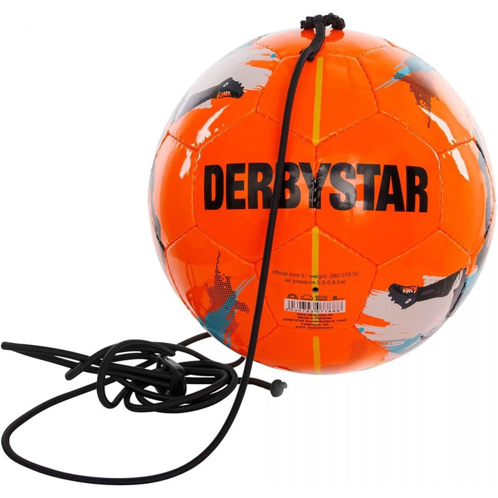 Футбольний м'яч Derbystar Multikick, розмір 5, помаранчево-жовтий