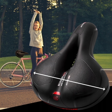 М'яке велосипедне сідло: спортивне, широке, з вентиляцією та відбивачем