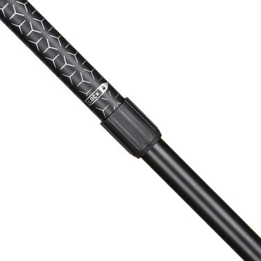 Ультралегкі трекінгові палиці для скандинавської ходьби з гумовими наконечниками, односекційні, 110 або 115 см, для жінок та чоловіків (чорний/сріблястий)