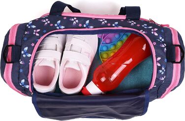 Спортивна сумка-рюкзак для дітей: рожева, фіолетова, блакитна (рожево-блакитна)