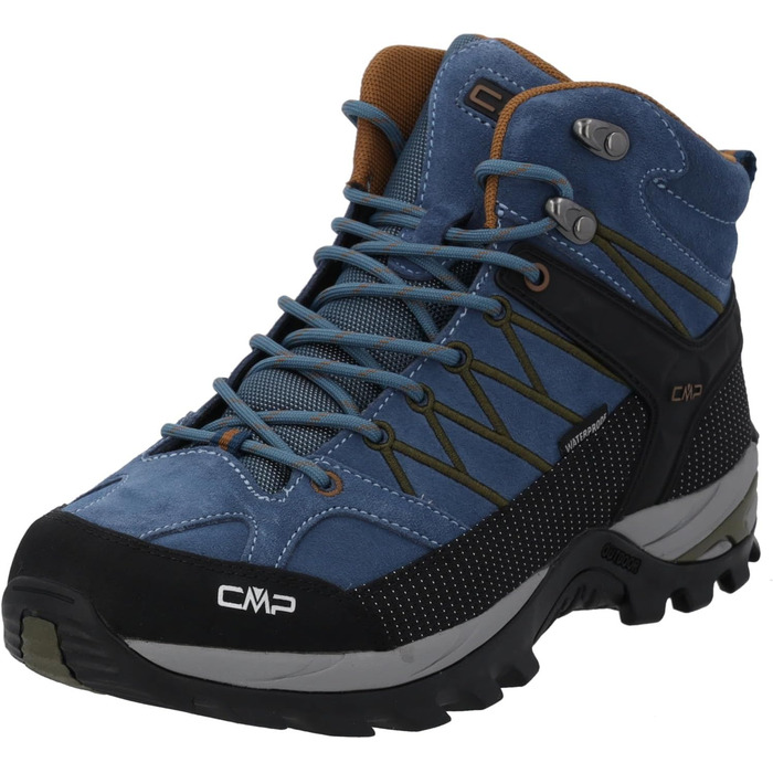 Чоловічі трекінгові черевики CMP Rigel Mid Wp, 47 EU, підошва Bluestone Rubber